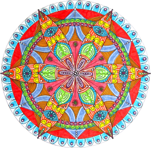 Mandala-Compass-Red-Flower-900x886px